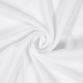 Ingrid Crinkle Polyester Fabric—White Color—Width 58|60 Inches—Smooth Finish—Attractive Sheen—Available by the Yard